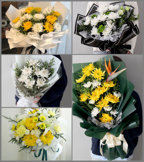贵州毕节市金沙县岩孔镇大水村白事花束代送
